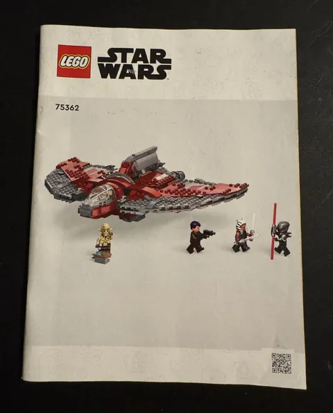 LEGO Star Wars Ahsoka Tano's T-6 Jedi Shuttle 75362 Instruction Manual Booklet