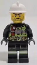 Lego Firefighter Minifigure cty1255 Flashlight Pattern With Helmet