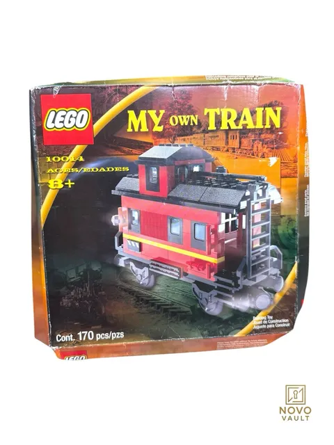 LEGO TRAINS 10014 MY OWN TRAIN RED CABOOSE NIB NEW DAMAGED BOX