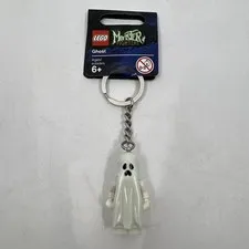 NEW LEGO Ghost Monster Fighters Minifigure GLOW IN DARK Keychain 850452 Retired