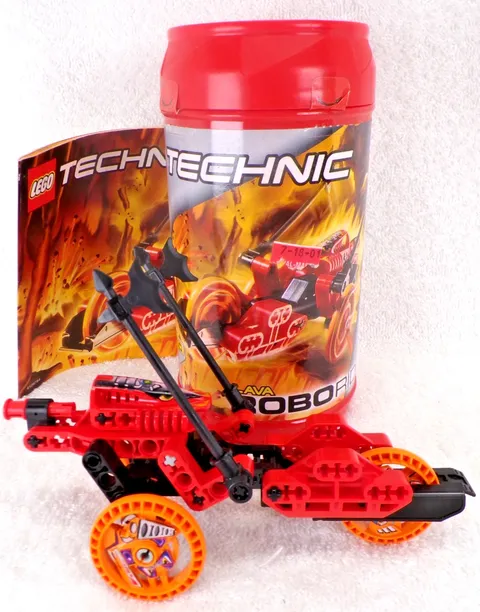 VTG LEGO Technic Red Lava Robo Riders 8510 Complete set Retired 2000
