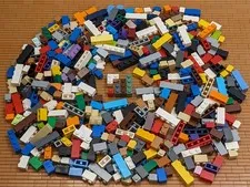475pcs LEGO Mixed Color Bricks Bulk Lot 1x1 1x2 1x3 1x4 2x2 Corner Cleaned MOC