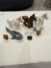 Lego Animal Lot Horses, Rabbits, Shark & Dogs