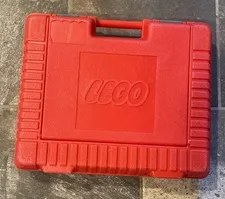 Vintage 1985 Lego Hard Plastic Carrying Case Red storage BOX only