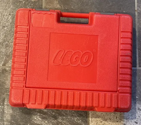 Vintage 1985 Lego Hard Plastic Carrying Case Red storage BOX only