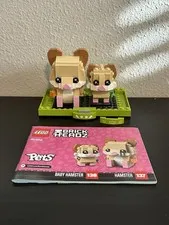LEGO 40482 Brickheadz 138 Baby Ham & 137 Hamster 100% Complete with Instructions