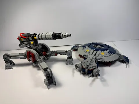 Lego Star Wars Sets Bundle, Droid Gunship and Republic AV-7 Anti-Vehicle Cannon
