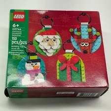 LEGO Christmas Ornament Selection #40744, 153 Pieces, Santa, Reindeer & Snowman