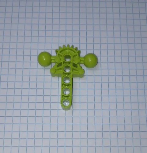 1 Bionicle Lime Green Low Torso 47306 Lego part hips 7 tooth half gear WYSIWYG