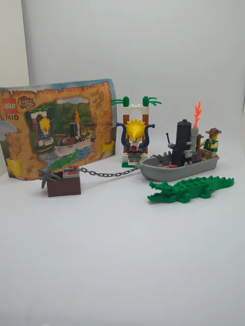 Lego 7410 Jungle River Adventurers Orient Expedition 99% Complete With Manual