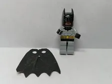 LEGO LIGHT BLUISH GRAY SUIT ORIGINAL BATMAN MINIFIGURE BAT001 7780 7779 7782