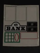 Lego 1995 Sticker Sheet for Set 6765 -Gold City Junction (71404/4106331) Partial
