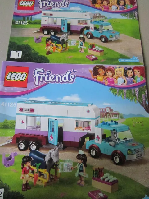 Lego Building Instructions Instruction 41125 Friends Parts 1 and 2, Part 1 and 2