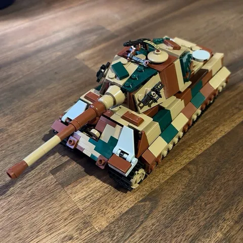 LEGO King Tiger 2 Tank WW2 German Camo Custom Brickarms BRICKMANIA Fragile