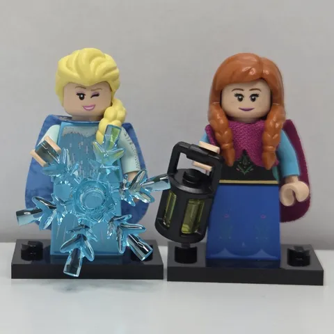 Lego Minifigure 71024 Disney Series 2 Frozen Elsa & Anna Complete CMF Pristine