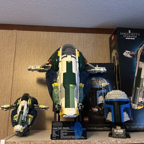 Huge lego Star Wars haul ucs jango starship and more. No minifigs included 