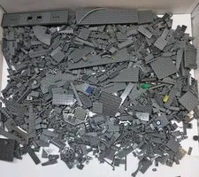 Lego Sorted DARK GRAY - Various Bricks Only - 4 lb  Bulk Lot