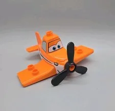 Lego Duplo Figure Disney Planes Building Blocks DUSTY CROPHOPPER Orange Shell