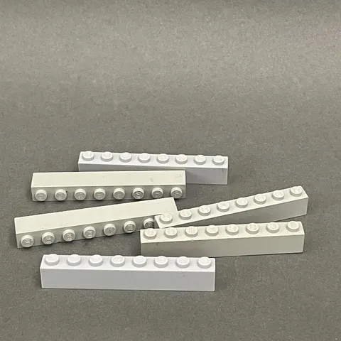 Lego 3008 Light Gray Replacement Parts Pieces Lot of 6
