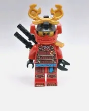 US🇺🇲 LEGO Ninjago Samurai X Nya Minifigure, Armor, Katana Swords,& Helmet/Mask