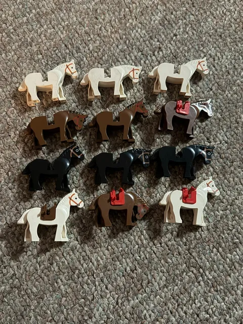 Lego Horses Vintage Lot of 12
