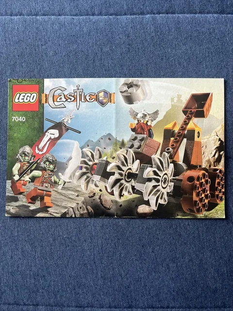 LEGO Castle, 7040 Dwarves' Mine Defender, INSTRUCTION Manual Booklet