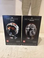 NIB LEGO Star Wars Luke Skywalker (Red Five) Helmet Collection 75327 & 75328