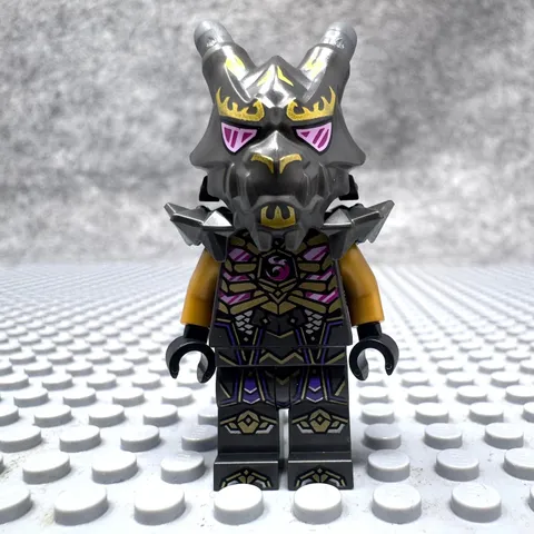 LEGO Minifigure Crystal King - 2 Arms Lord Ras Ninjago Dragon Rising Wolf Mask