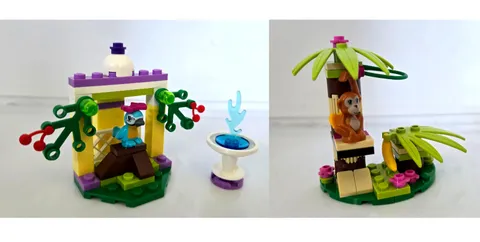 Lego Friends Macaw 41044 & Orangutan 41045 Pre-Owned Complete w/ Instructions