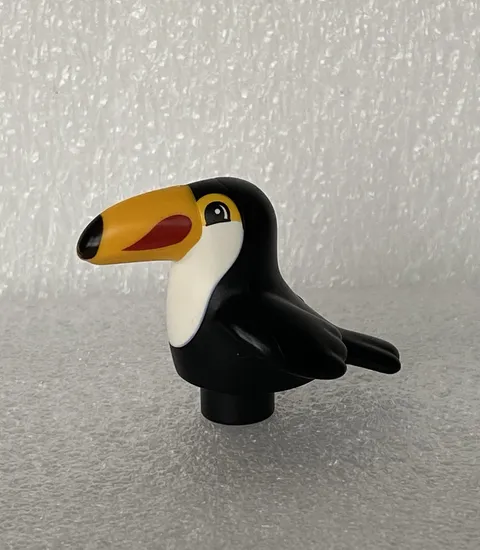LEGO DUPLO Black TOUCAN Bird Animal Circus Safari Zoo Toy Building Figure