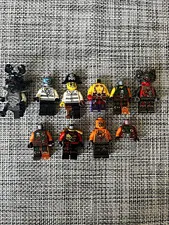 LEGO Ninjago Minifigure Parts Lot - Mixed Pieces/Incompleted Figures - 8 pcs