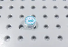 LEGO Trans Clear Round 1x1 Printed Tile Plate Petri Dish Minifig BI