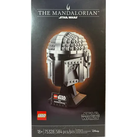 LEGO Star Wars The Mandalorian Helmet 75328 Adult Building Set 584 Pcs New