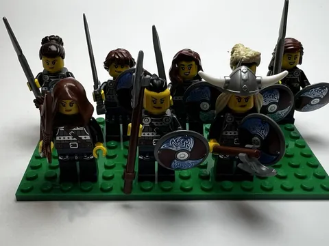 Lego Vikings Minifigures Lot Of 8 Shield Maidens Authentic LEGO