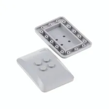 2x LEGO Car Baseplate 6x4 2/3 New Light Gray Rounded Studs 2x2 75103 98281