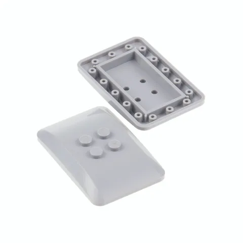 2x LEGO Car Baseplate 6x4 2/3 New Light Gray Rounded Studs 2x2 75103 98281