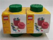 LOT OF 2!! LEGO Brick 1 Round - Dark Green