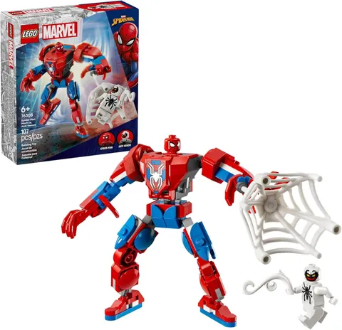 LEGO Marvel Spider-Man Mech vs. Anti-Venom Building Toy Set 107 pcs (76308)™