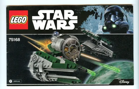 LEGO Star Wars 75168 Yoda's Jedi Starfighter Instruction Manual Booklet Only