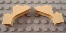 LEGO Lot of 2 Tan 1x3x2 Cut Out Arch Brick Pieces