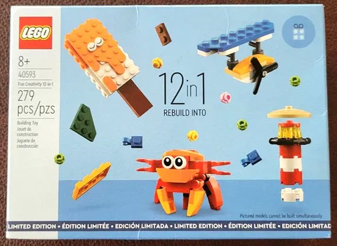 Lego 40593 In-Store Exclusive Fun Creativity 12-in-1 Set 279 Pieces New/Sealed