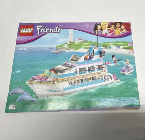 LEGO Friends Dolphin Cruiser 41015 Illustrated Instruction Manual Booklet Book 2