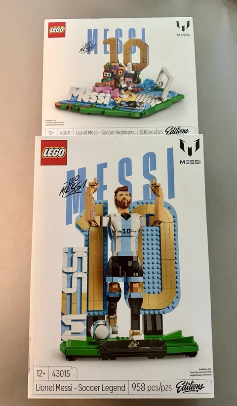 LEGO Lionel Messi Bundle 43011 & 43015 New Sealed Icons Argentina 10 Goal