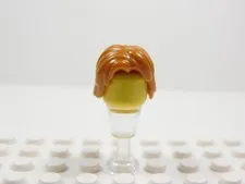 LEGO Dark Orange Mid-Length Hair w/ Center Part Minifig I12