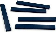 Lego 5 New Dark Blue Tiles Flat Smooth 1 x 8 Parts