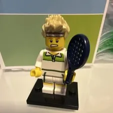 LEGO Minifigures Series 7 Tennis Ace COL105 8831 Tennis Player Complete 2012