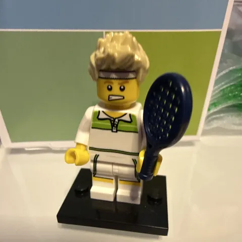 LEGO Minifigures Series 7 Tennis Ace COL105 8831 Tennis Player Complete 2012