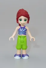 LEGO Friends Mia red hair purple tank top minifigures 41337