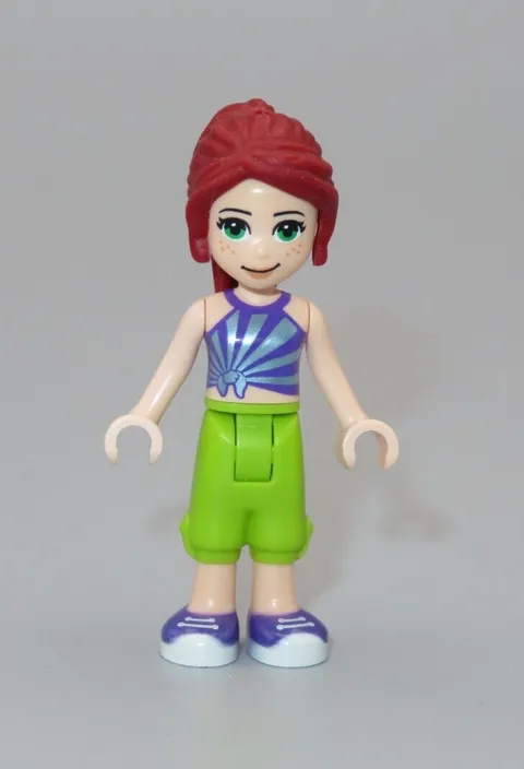 LEGO Friends Mia red hair purple tank top minifigures 41337