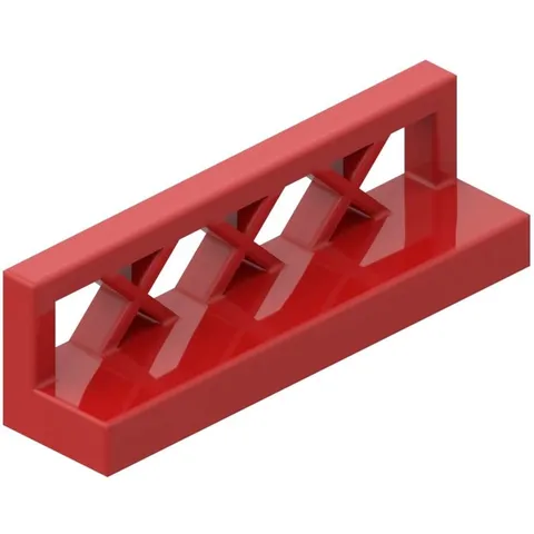LEGO 30x Red Fence 1 x 4 x 1 Lattice inv.608